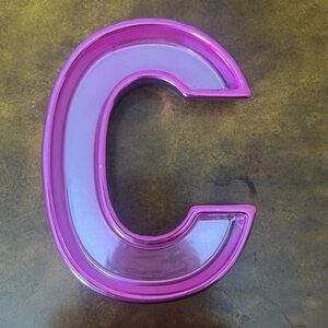 Pink Letter C Jewelry Tray